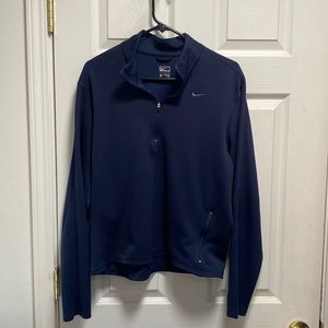 Navy Nike quarter zip size medium
